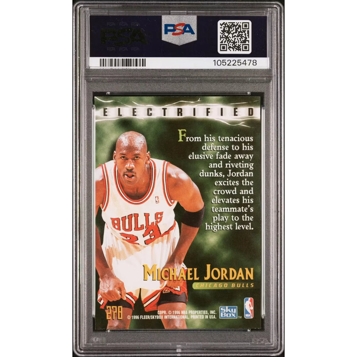 Michael Jordan 1995 Skybox Premium #278 Card | PSA 9 | P5691241