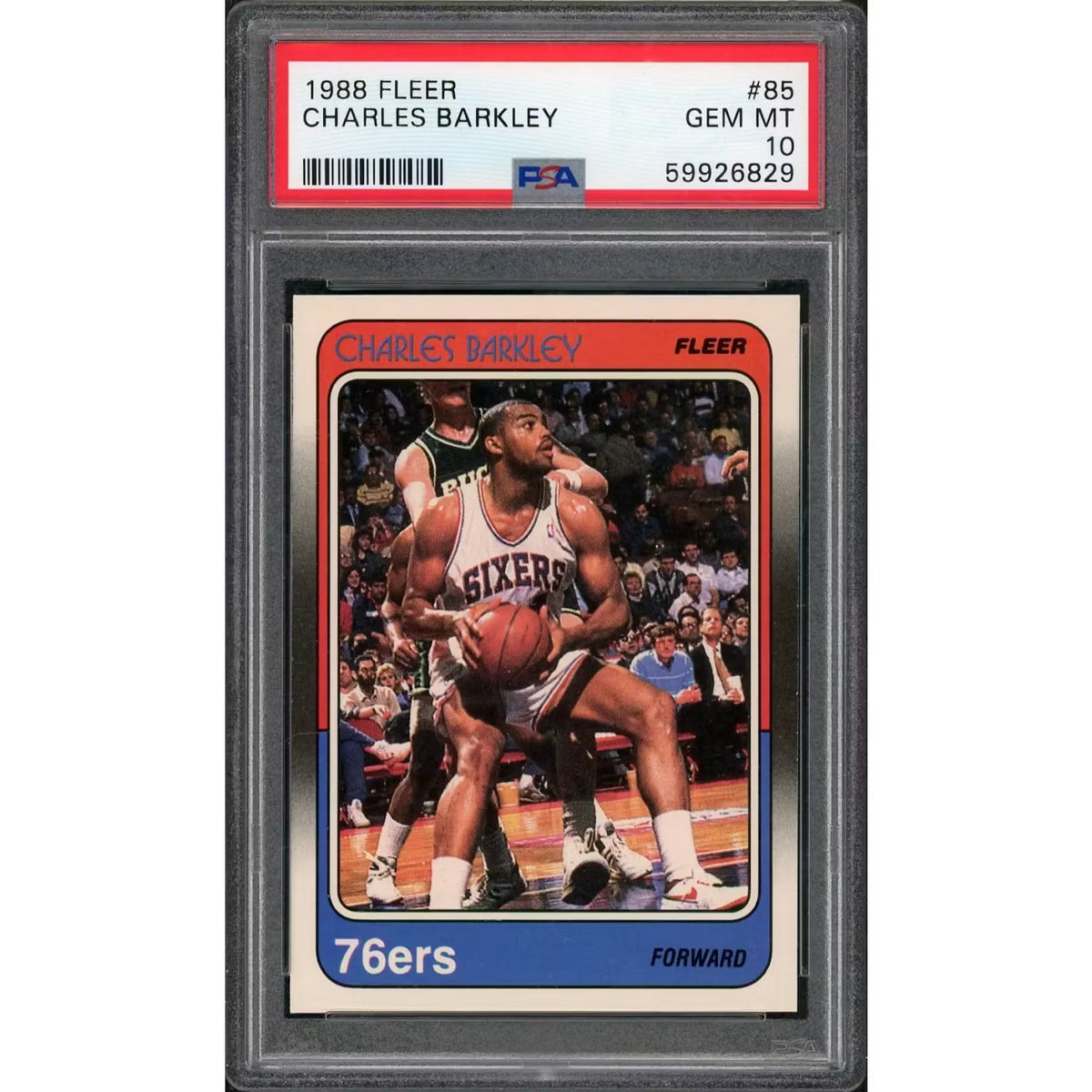 1988 Fleer Charles Barkley #85 Basketball Card | PSA 10 | P5691261