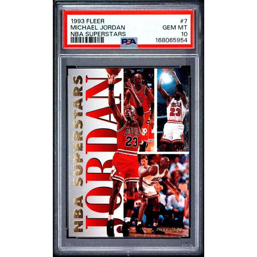 Michael Jordan 1993 Fleer NBA Superstars #7 | PSA 10 Gem Mint | P5691262