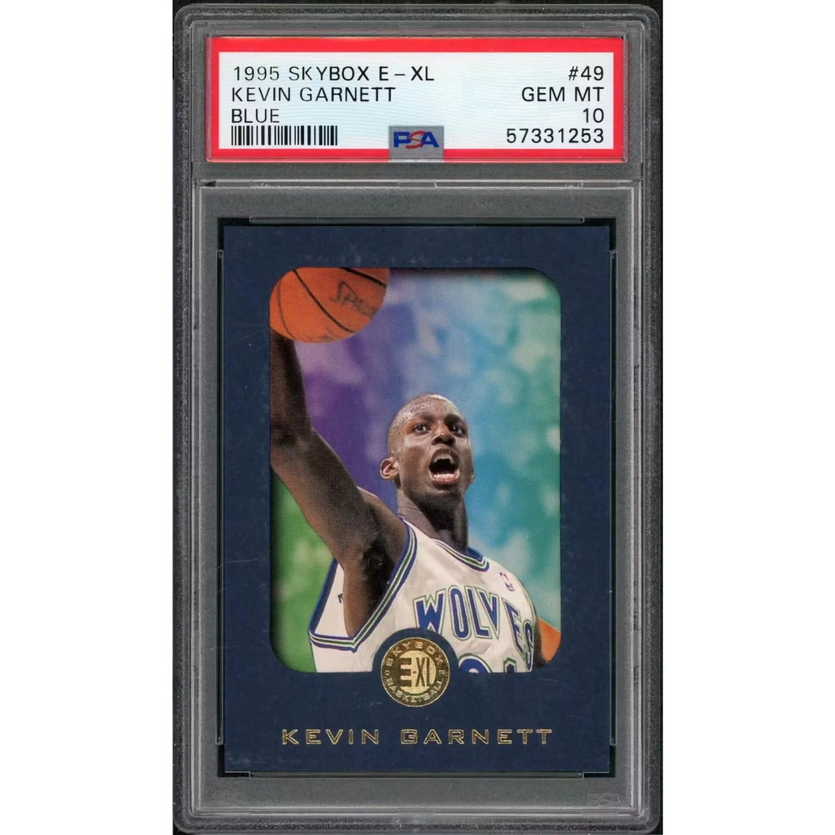 Kevin Garnett 1995 Skybox E-XL Rookie Blue #49 | PSA 10 | P5691316