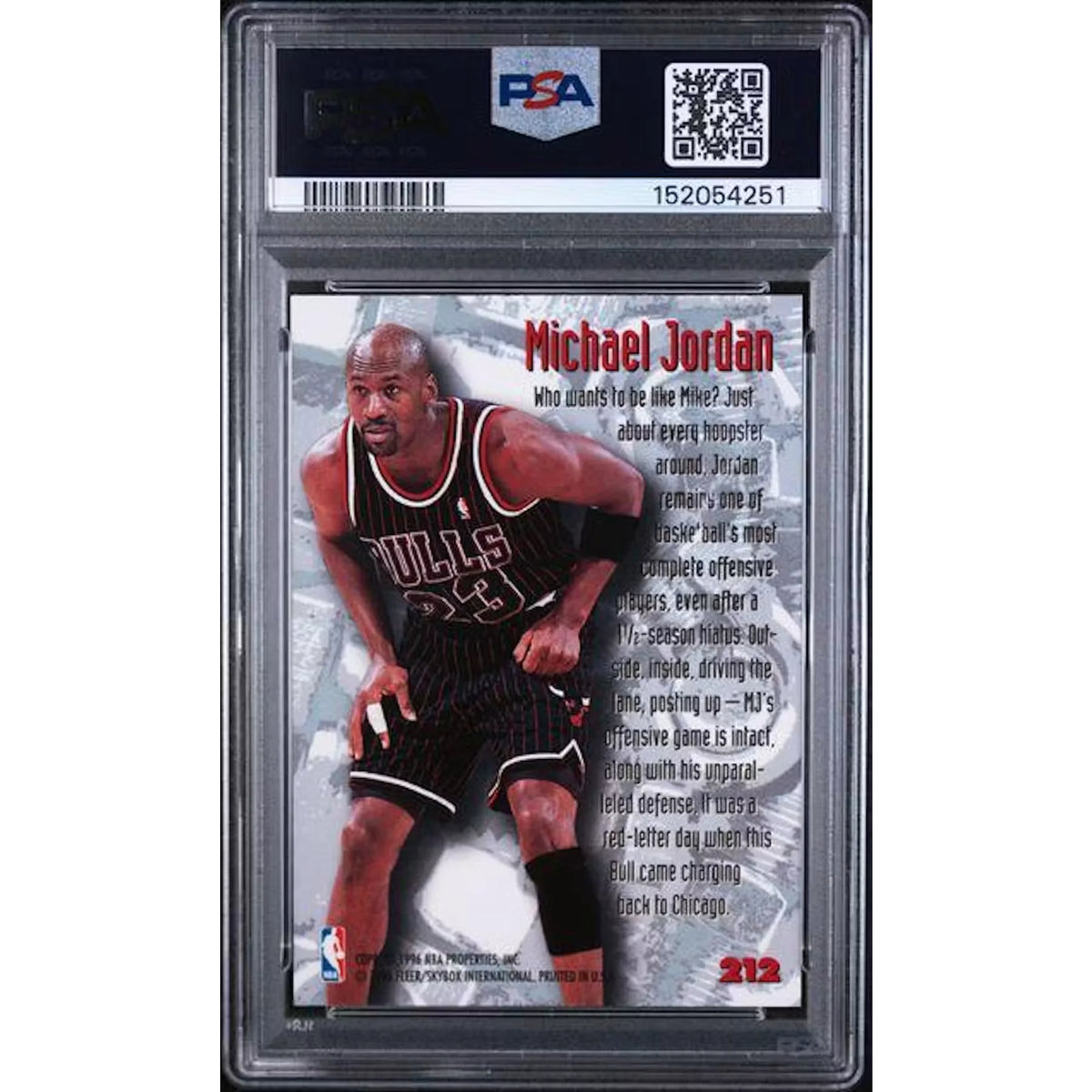 Michael Jordan 1995 Fleer Metal Card #212 | PSA 9 | P5691331