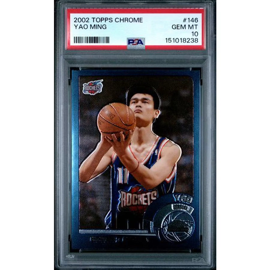 Yao Ming 2002 Topps Chrome Rookie Card #146 | PSA 10 | P5691333
