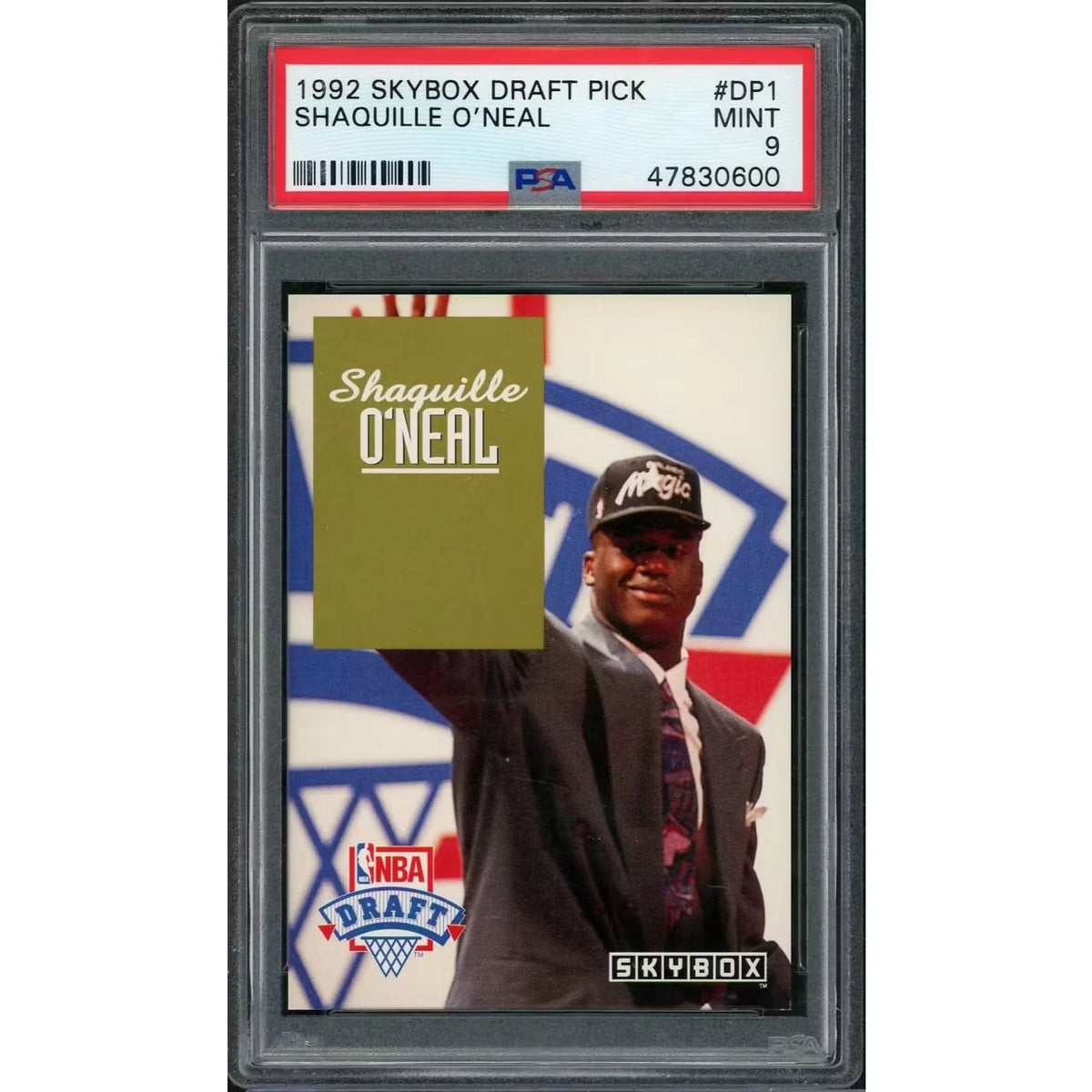 Shaquille O'Neal 1992 Skybox Draft Picks Rookie #DP1 | PSA 9 | P5691342