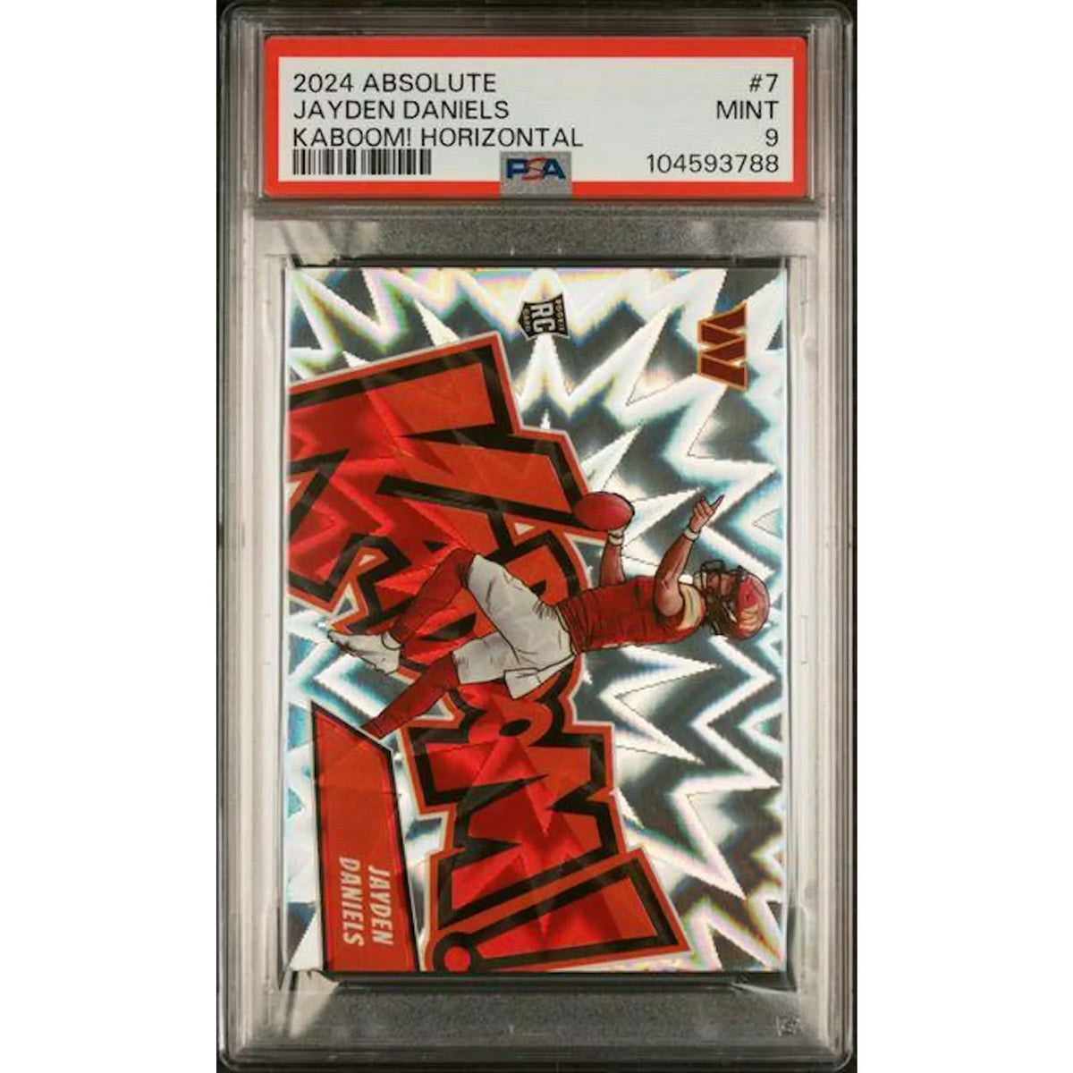 Jayden Daniels 2024 Panini Absolute Kaboom Rookie #7 | PSA 9 | P5691409