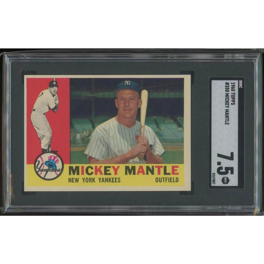 1960 Topps Baseball #350 Mickey Mantle | SGC 7.5 NM+ | P5758385