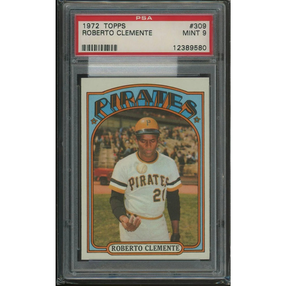 Roberto Clemente 1972 Topps Baseball Card #309 | PSA 9 Mint | P5758406