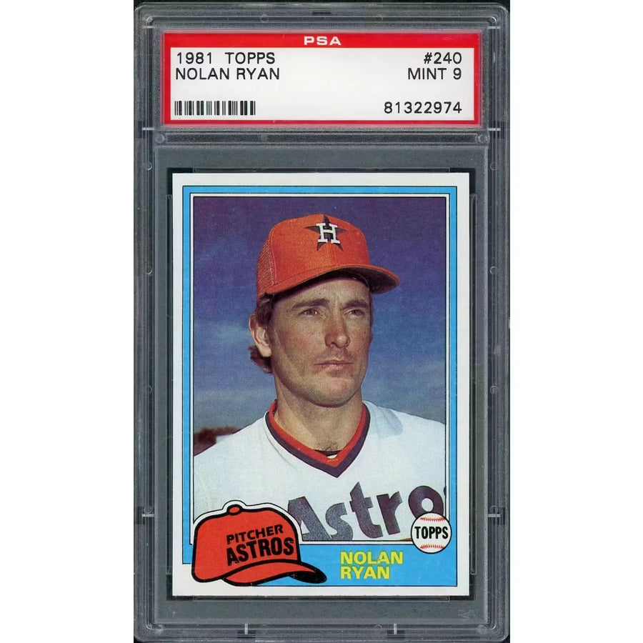 1981 Topps Nolan Ryan #240 Baseball Card | PSA 9 | P5758505
