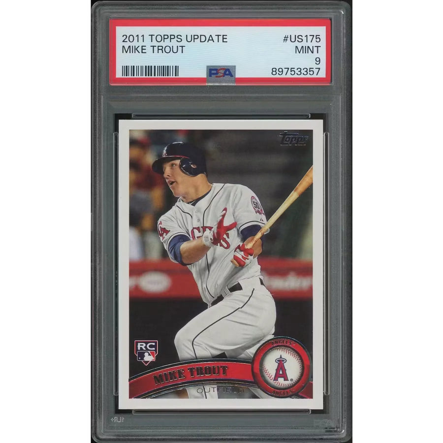 Mike Trout 2011 Topps Update Rookie Card #US175 | PSA 9 MINT | P5758538