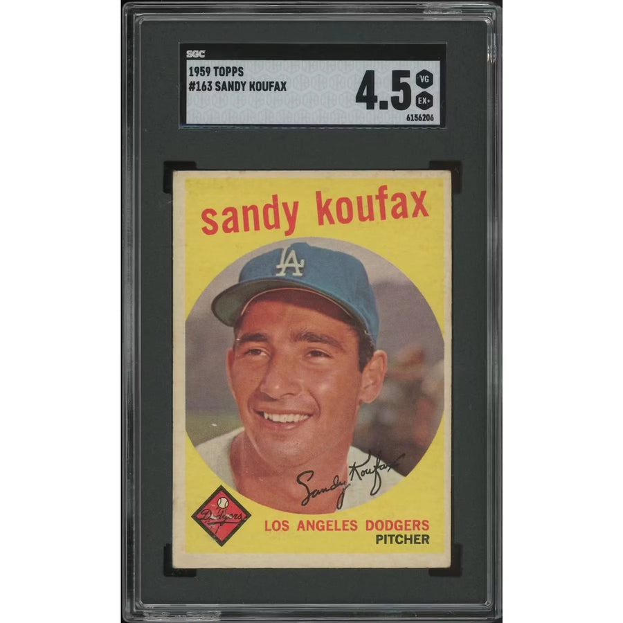Sandy Koufax 1959 Topps Baseball #163 | SGC 4.5 VG-EX+ | P5758644
