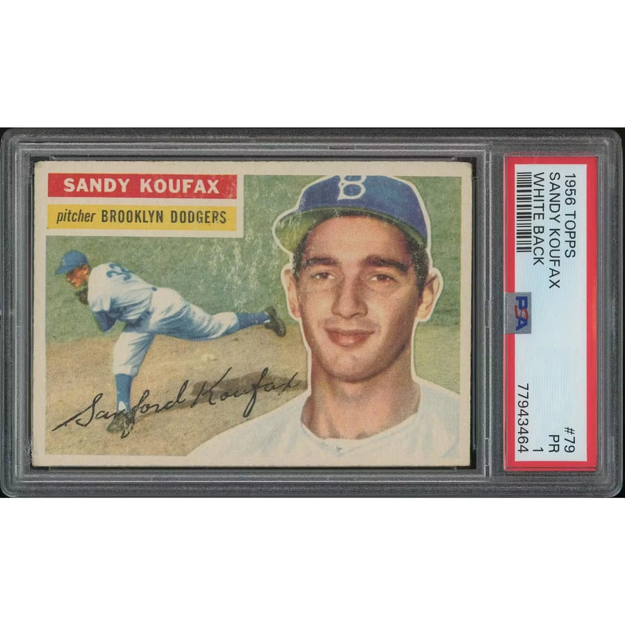 Sandy Koufax 1956 Topps Baseball #79 | PSA 1 (PR) | P5758645