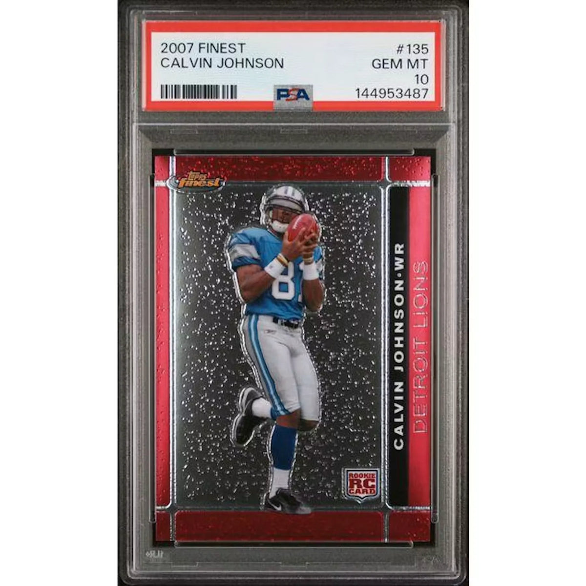 Calvin Johnson 2007 Topps Finest #135 | PSA 10 | P5758661