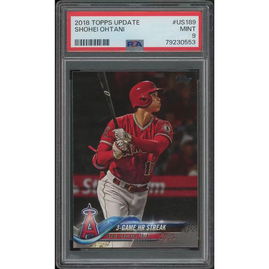 Shohei Ohtani 2018 Topps Update #US189 Rookie Card | PSA 9 Mint | P5758685