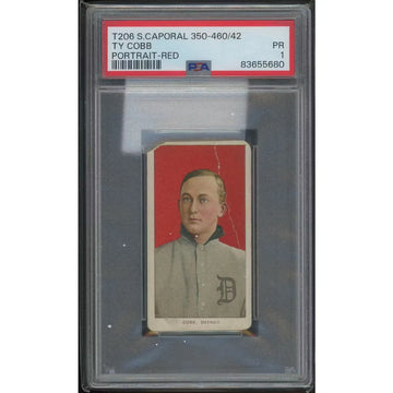 1909-11 T206 Ty Cobb Red Portrait Sweet Caporal | PSA 1 | P5837270