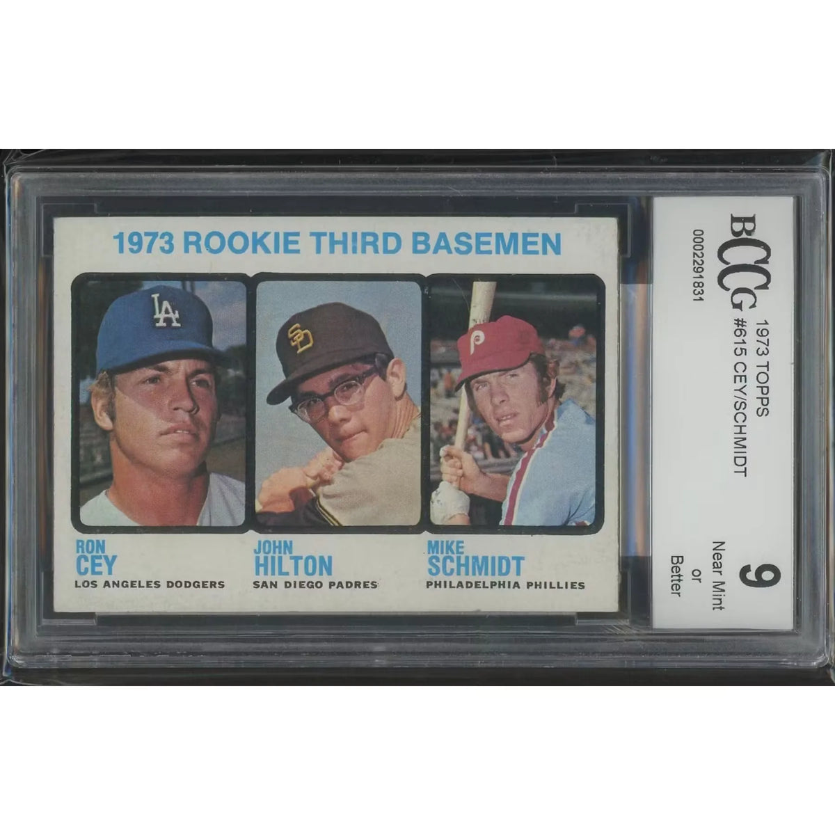 Mike Schmidt 1973 Topps Baseball #615 Rookie Card | BCCG 9 NM | P5837481