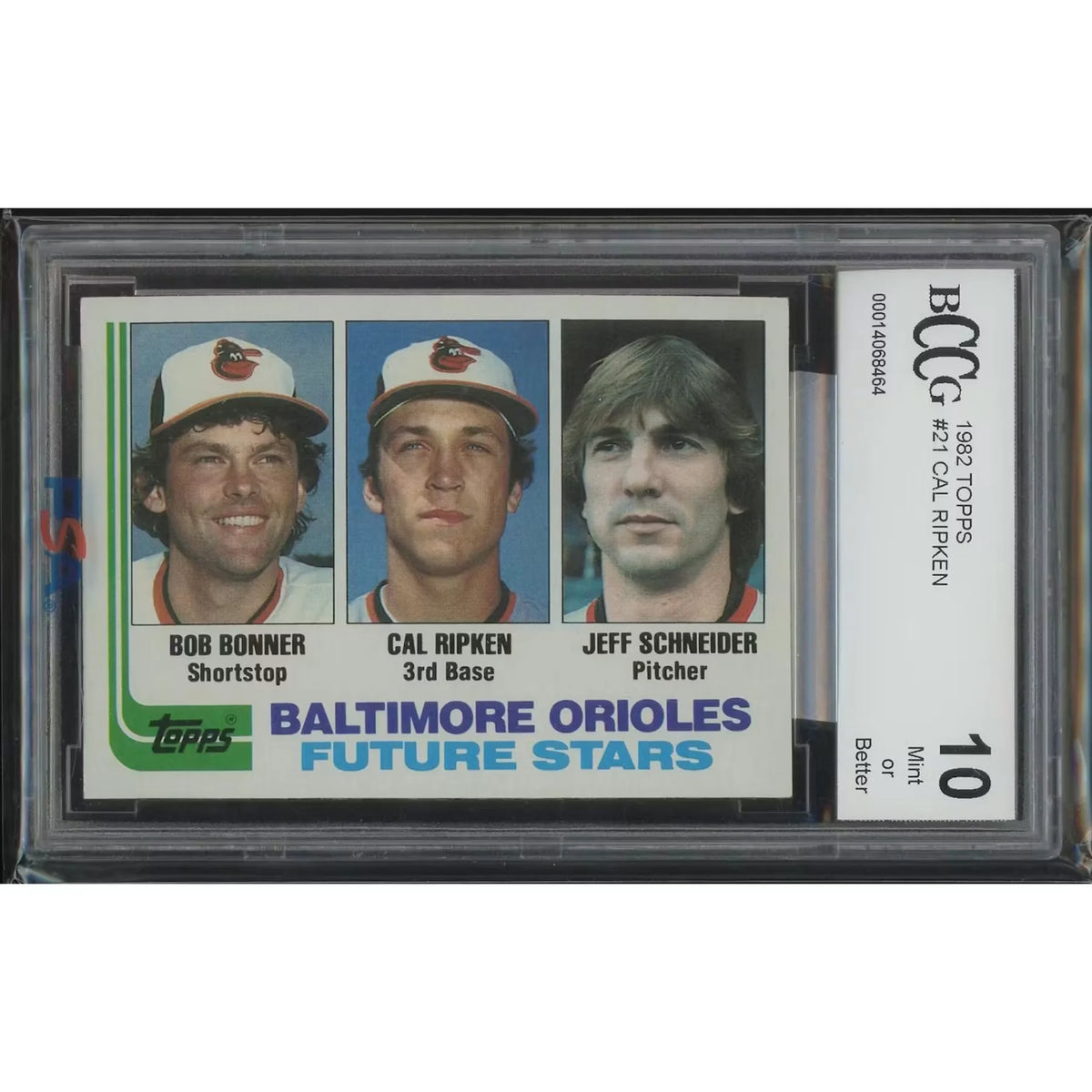 Cal Ripken Jr. 1982 Topps Baseball #21 Rookie Card | BCCG 10 Gem Mint | P5838084