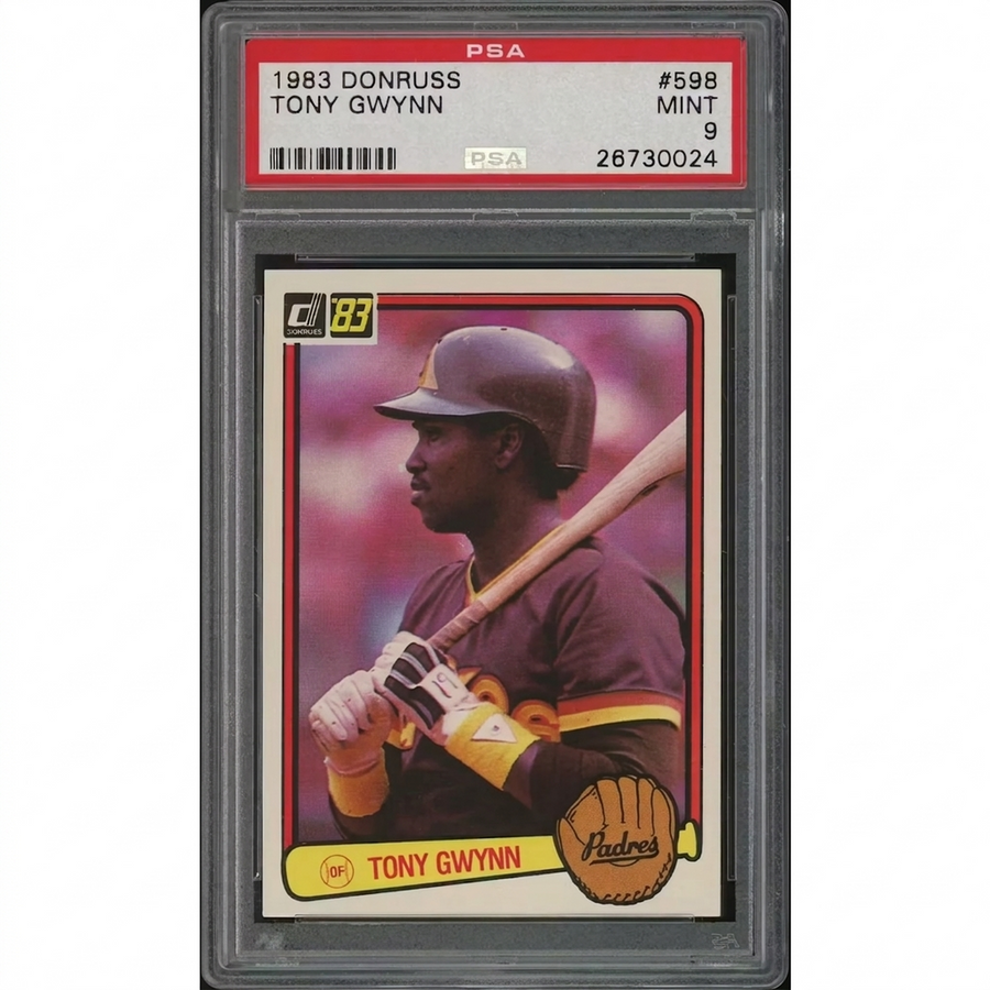 Tony Gwynn 1983 Donruss Rookie Card #598 | PSA 9 Mint | P5838328