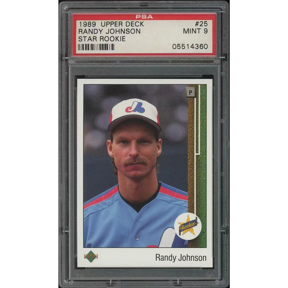 Randy Johnson 1989 Upper Deck #25 Star Rookie Card | PSA 9 Mint | P5838386