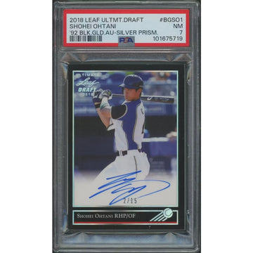 Shohei Ohtani 2018 Leaf Ultimate Draft Rookie Autograph | PSA 7 #02