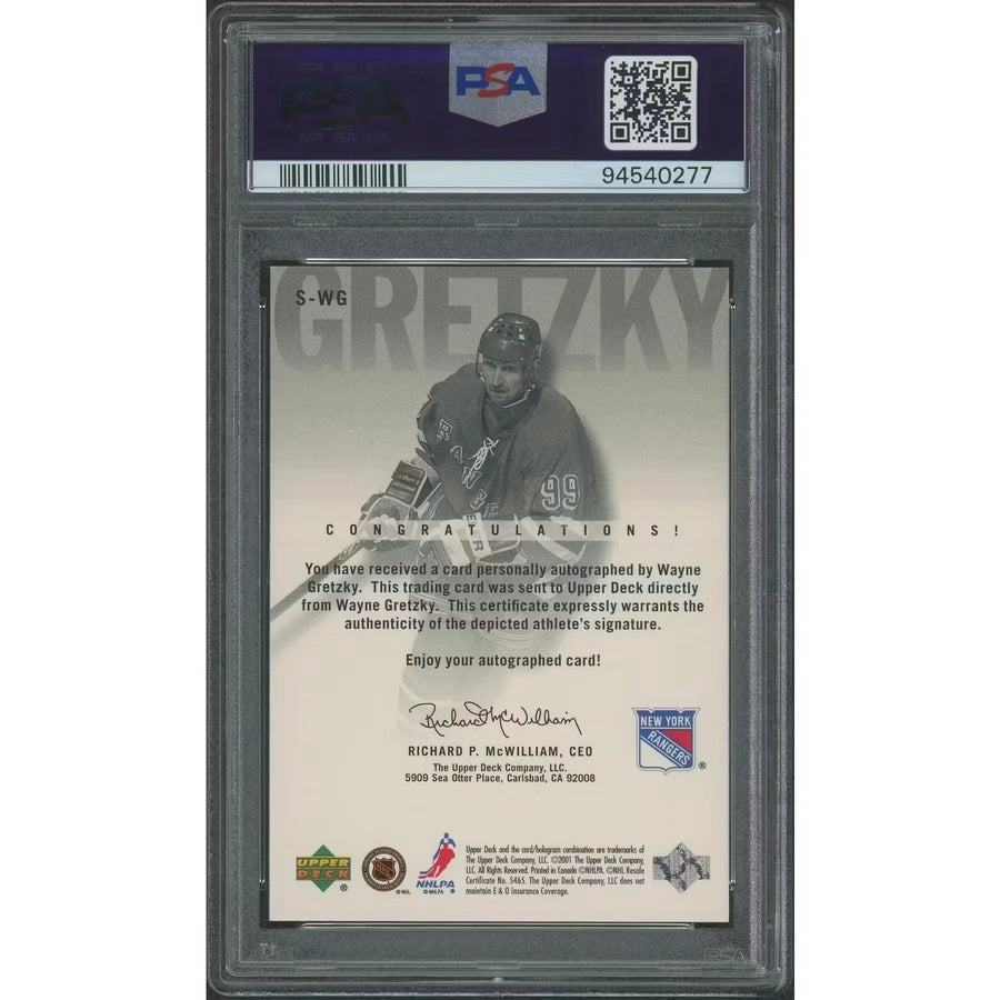 Wayne Gretzky Signed 2000-01 Upper Deck Hockey #132 Card | PSA 10 Gem Mint
