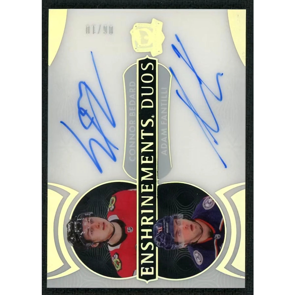 Connor Bedard Adam Fantilli Signed Rookie Card | 2023-24 The Cup Enshrinements | P590858