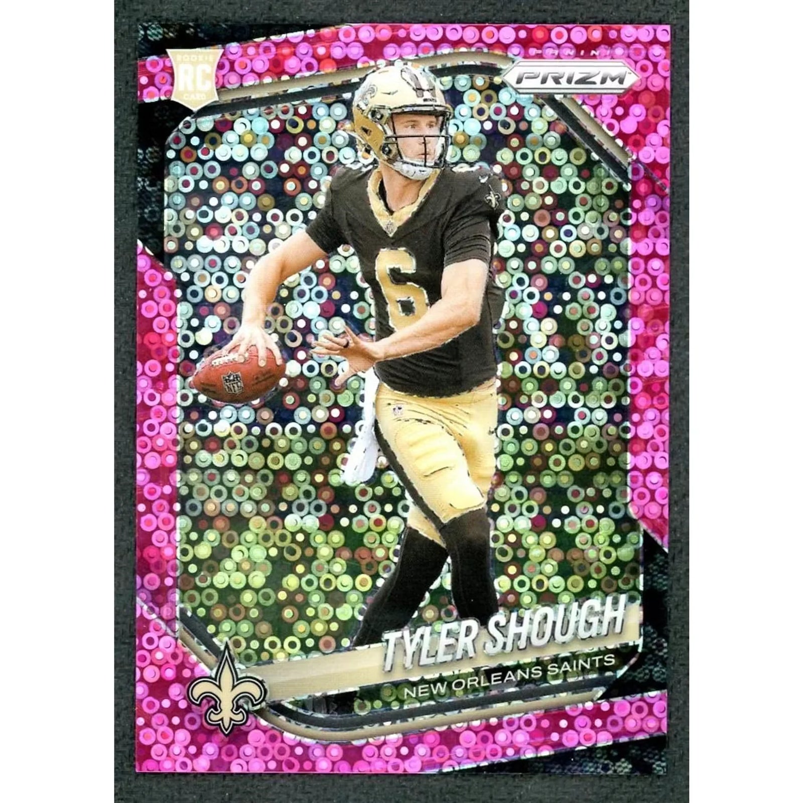 Tyler Shough 2025 Panini Prizm No Huddle Pink Rookie Card | #327/25