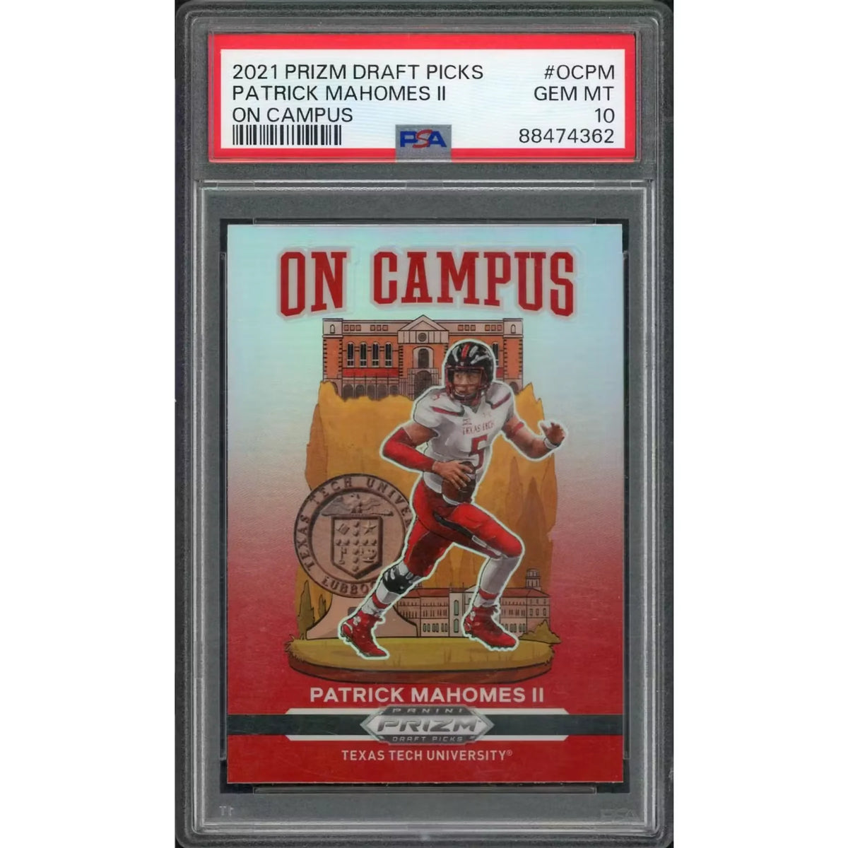 Patrick Mahomes II 2021 Panini Prizm Draft Picks Card | PSA 10 | P5913959