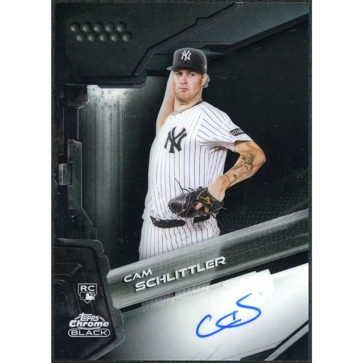 Cam Schlittler Signed 2026 Topps Chrome Black Rookie Auto | #CBA-SC | P5914059