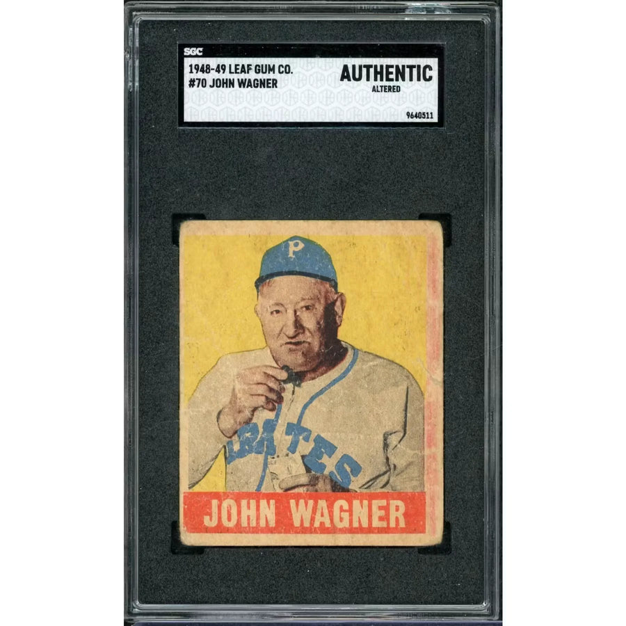 1948-49 Leaf Gum Co. John Honus Wagner Card | SGC Authentic Altered | P5914061