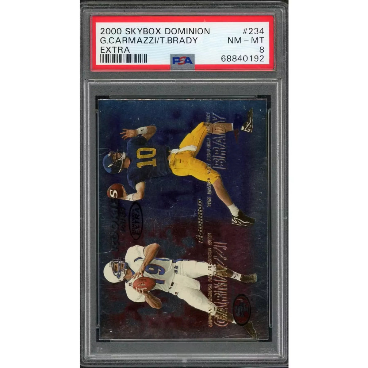 Tom Brady 2000 Skybox Rookie Extra #234 | PSA 8 | P5914169