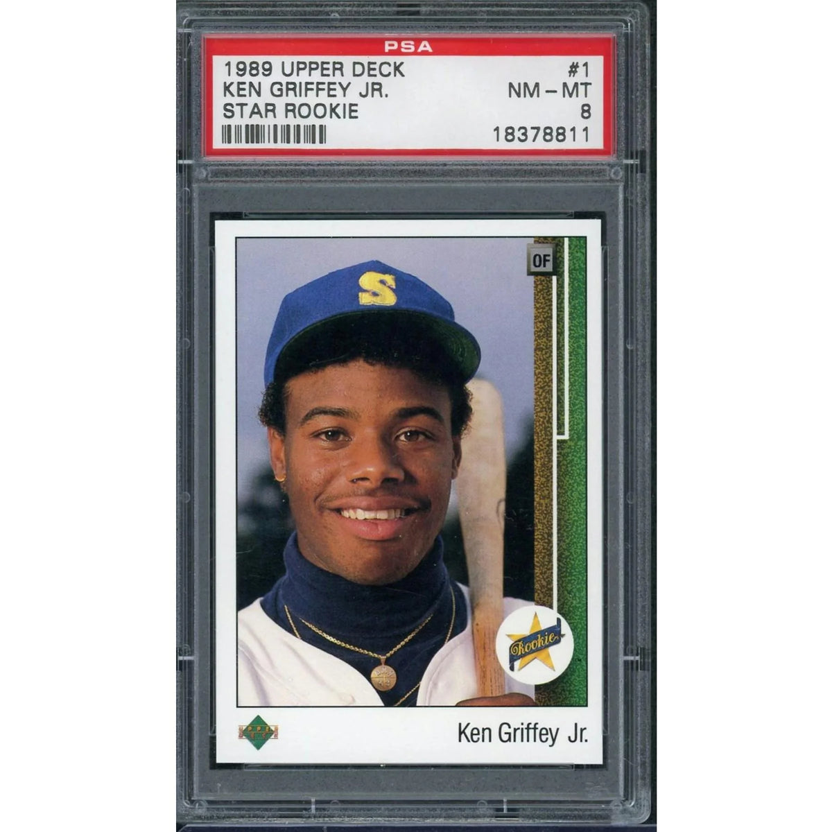 Ken Griffey Jr. 1989 Upper Deck Star Rookie #1 | PSA 8 | P5914277