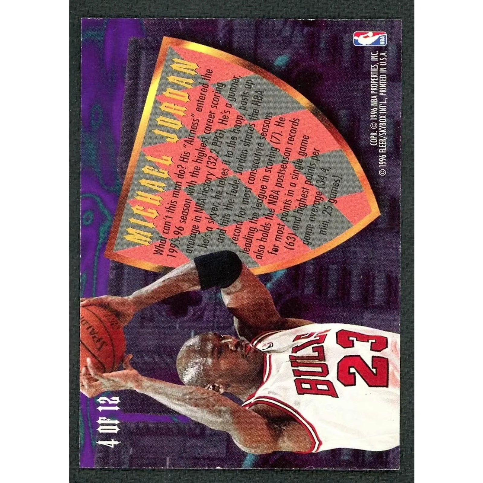 Michael Jordan 1995-96 Fleer Ultra Scoring Kings #4