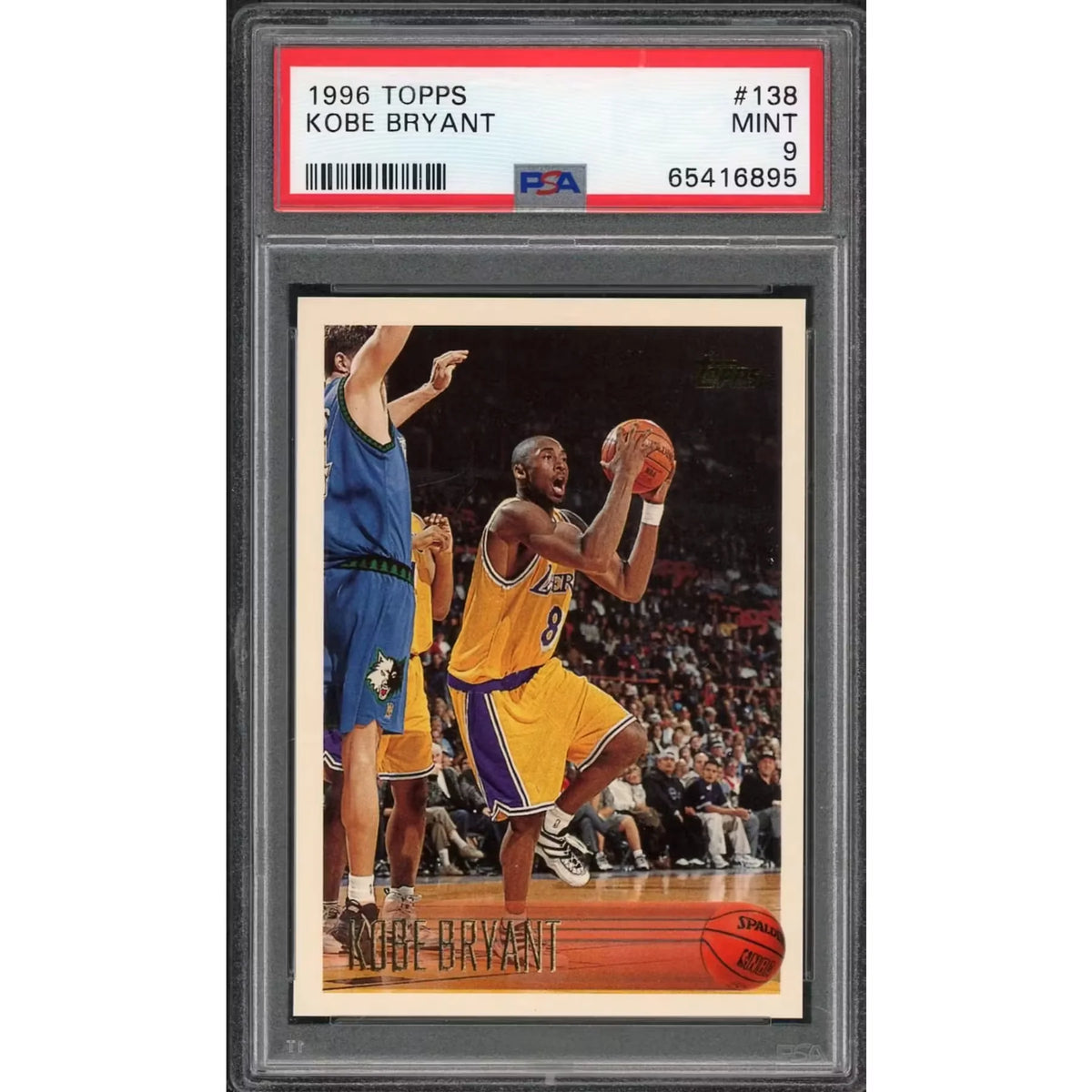 1996 Topps Kobe Bryant Rookie #138 PSA 9 - D2 | P5914646