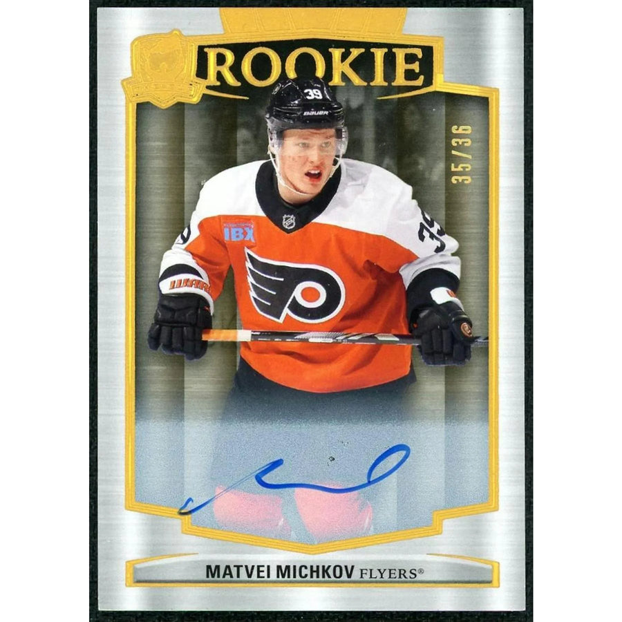 Matvei Michkov 2024-25 Upper Deck The Cup Gold Spectrum Foil Rookie Auto/36