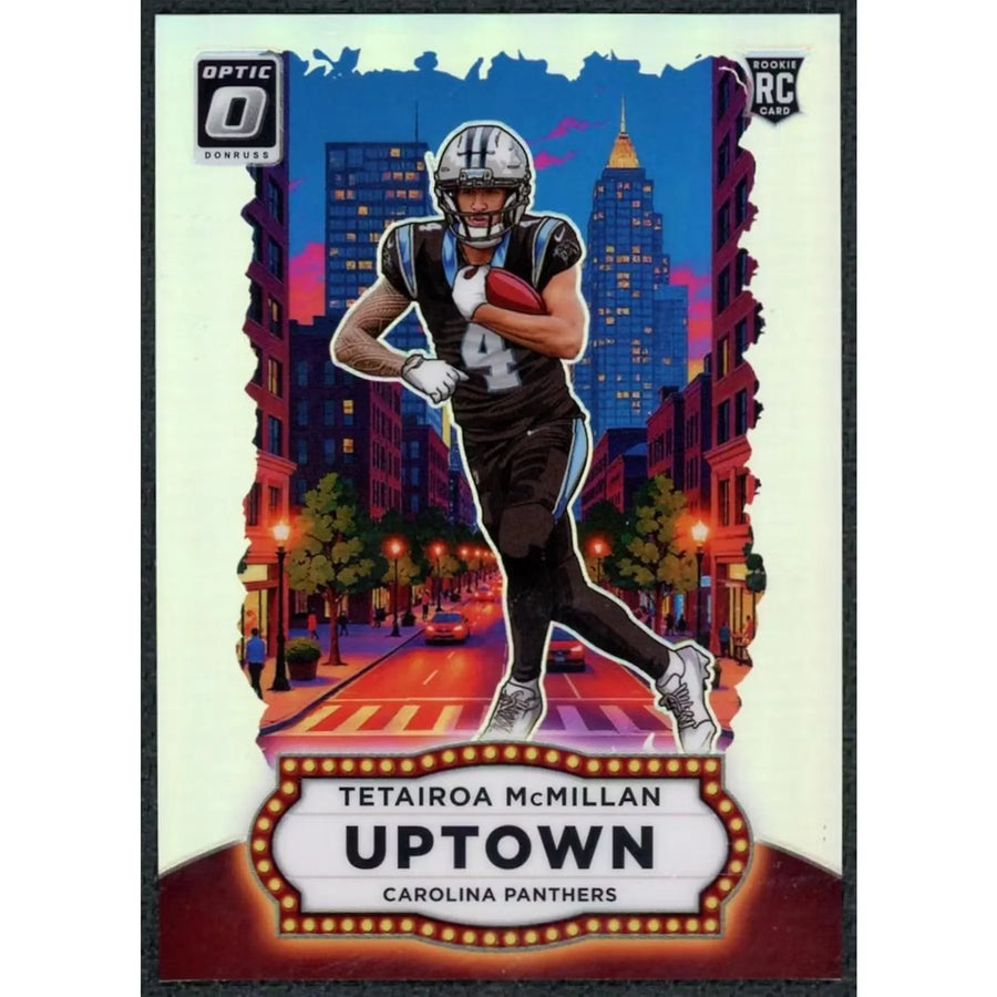 Tetairoa McMillan 2025 Panini Donruss Optic Rookie Card | Uptown #20