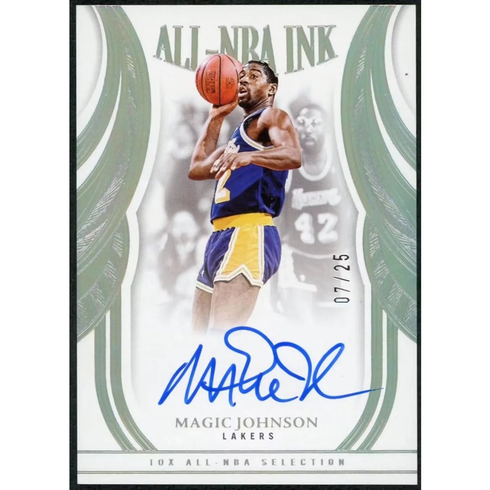 Magic Johnson Signed 2024-25 Panini Flawless Card | All-NBA Ink Auto/25