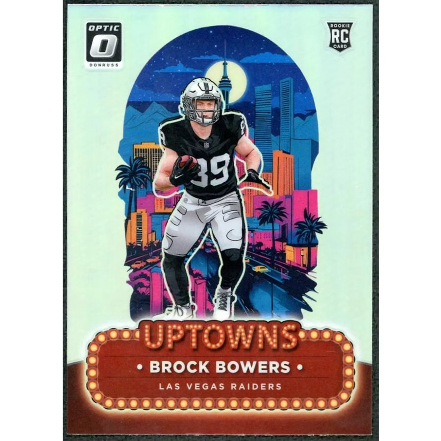 Brock Bowers 2024 Panini Donruss Optic Uptowns Rookie #8