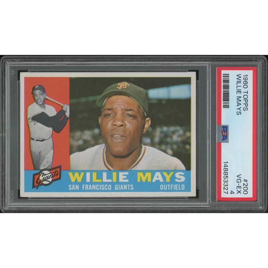 Willie Mays 1960 Topps Baseball Card #200 | PSA 4 VG-EX