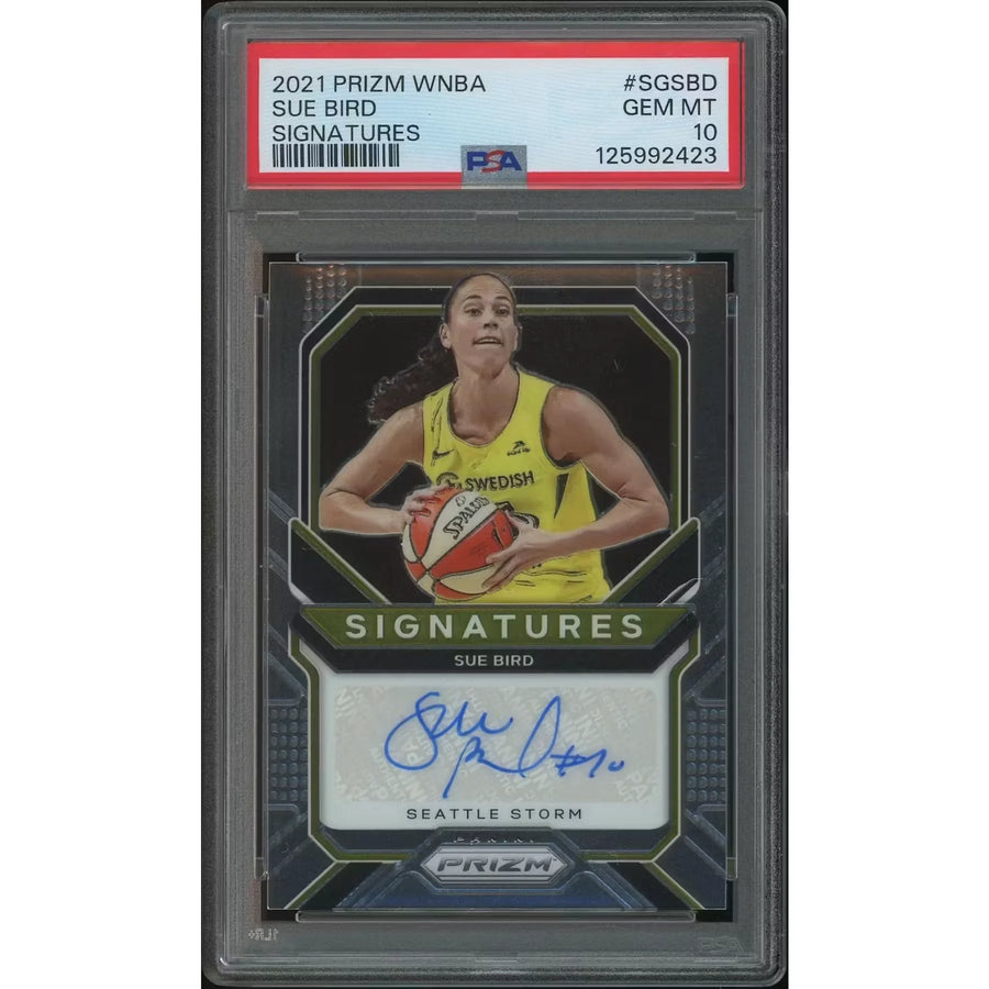Sue Bird Signed 2021 Panini Prizm WNBA Card | PSA 10 Gem Mint