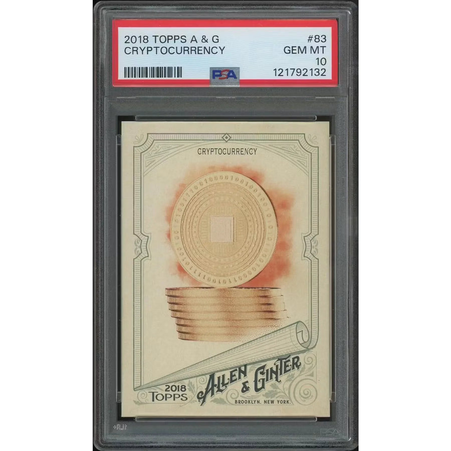 2018 Topps Allen & Ginter Baseball #83 Cryptocurrency | PSA 10 Gem Mint