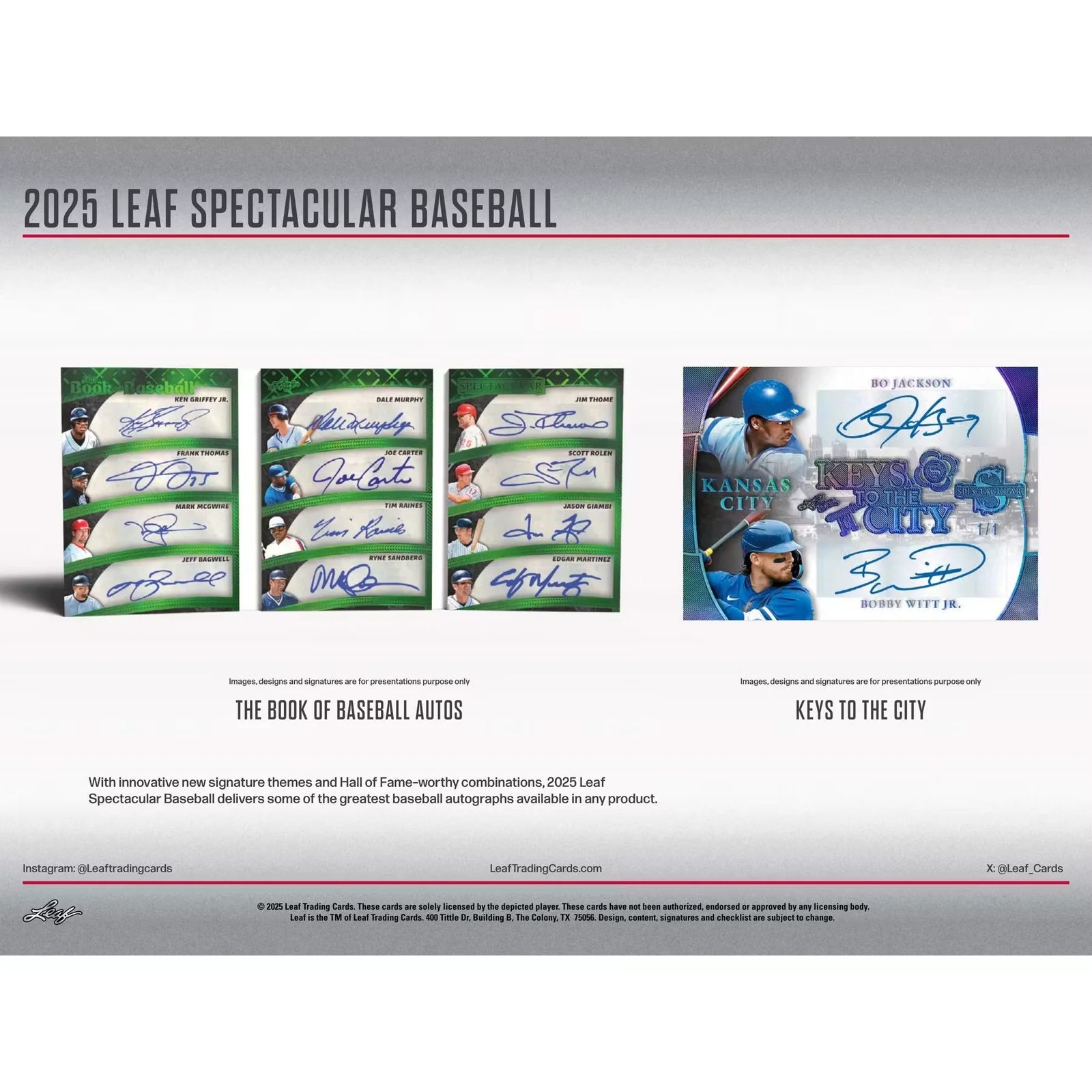 2025 Leaf Spectacular Baseball Hobby 3-Box Case (Ships Sealed Only)