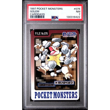 Pokemon 1997 Bandai CardDass Golem 076 | PSA 7