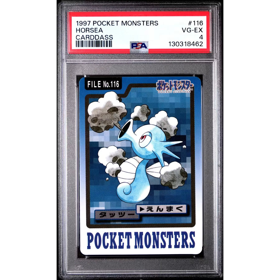 Pokemon 1997 Bandai CardDass Horsea 116 | PSA 4