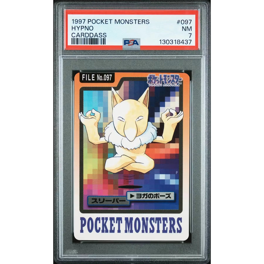Pokemon 1997 Bandai CardDass Hypno 097 | PSA 7