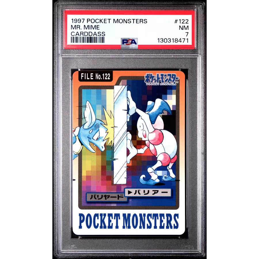 Pokemon 1997 Bandai CardDass Mr. Mime 122 | PSA 7