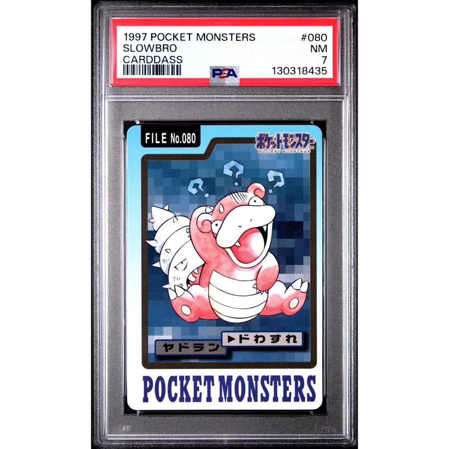 Pokemon 1997 Bandai CardDass Slowbro 080 | PSA 7