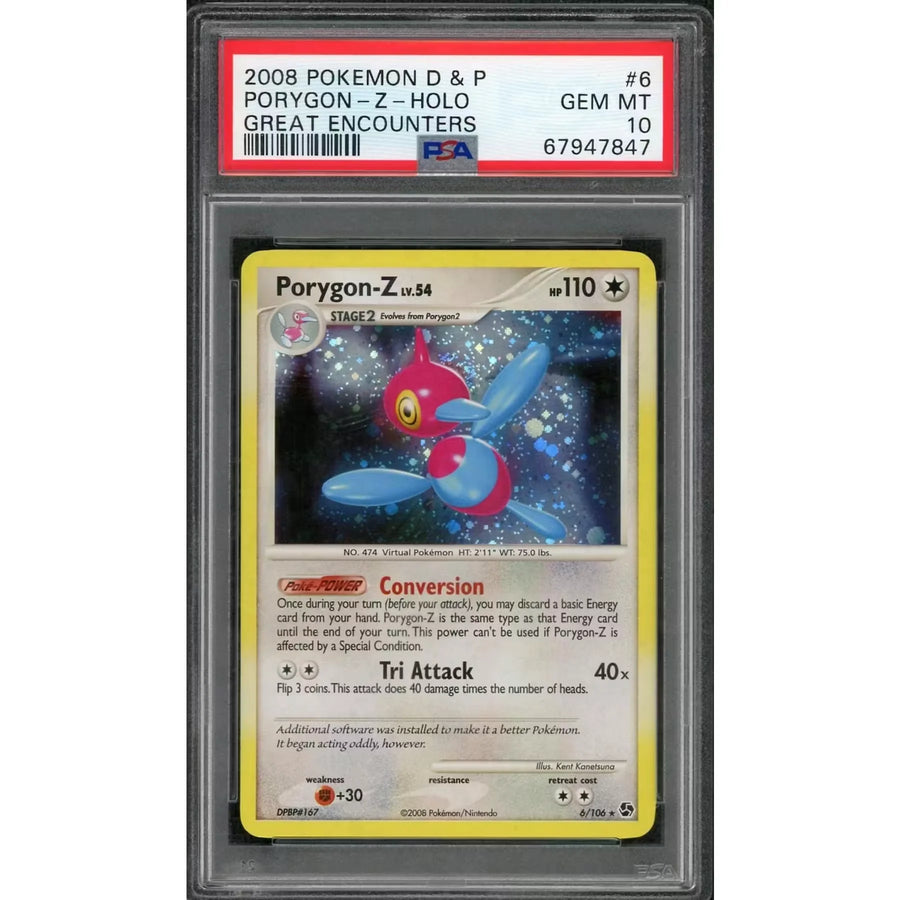 2008 Pokemon D & P Great Encounters Porygon-Z Holo #6 | PSA 10