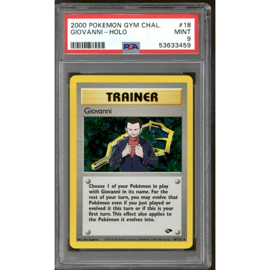Pokemon Gym Challenge Giovanni 18/132 | PSA 9