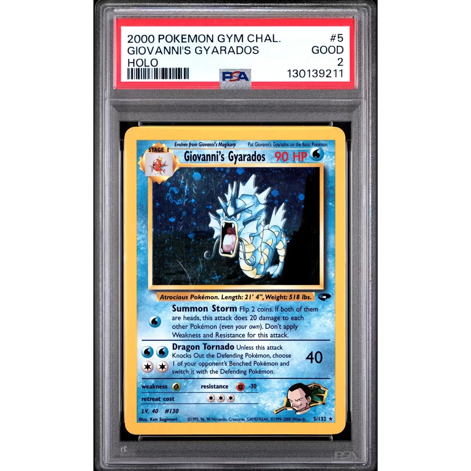 Giovanni's Gyarados 5/132 Gym Challenge | PSA 2