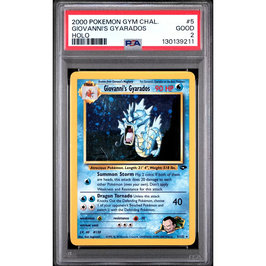 Giovanni's Gyarados 5/132 Gym Challenge | PSA 2