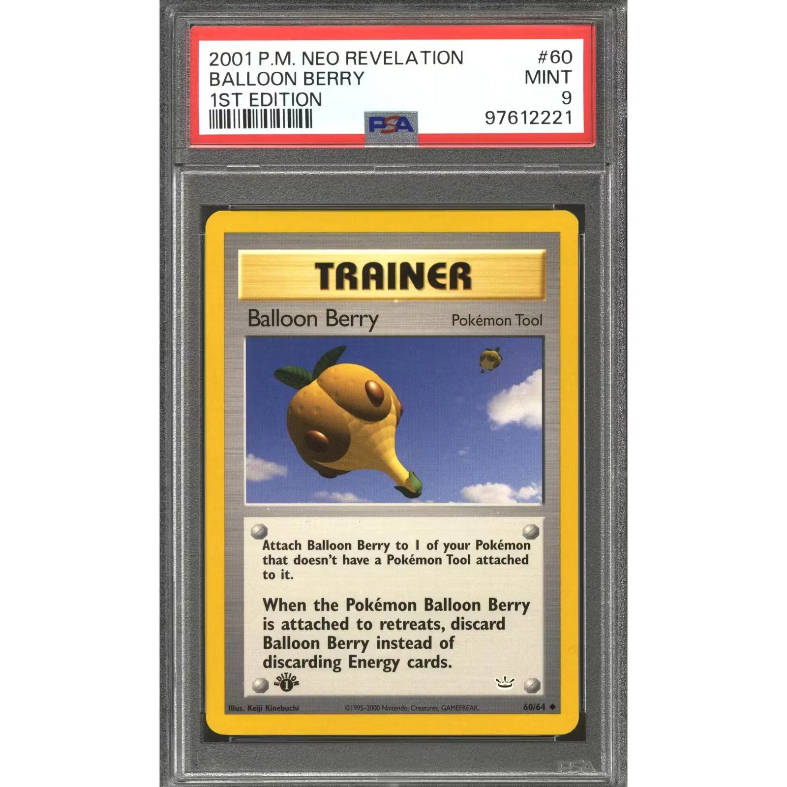 Pokemon Neo Revelation 1st Edition Balloon Berry 60/64 | PSA 9